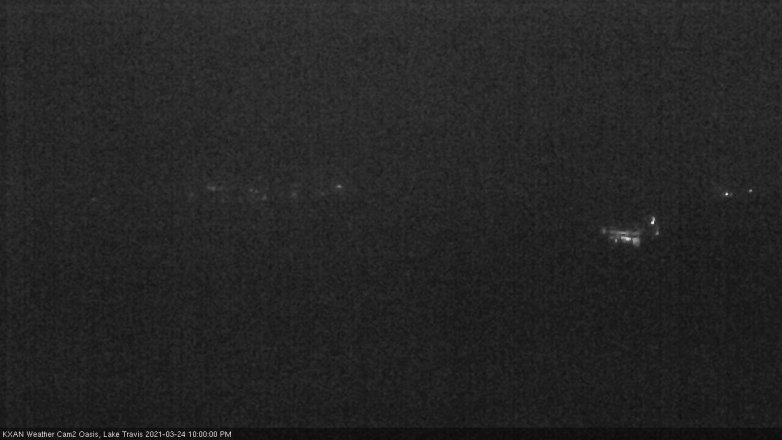 Lake Travis webcam, March 24, 2021 10:00 PM CT