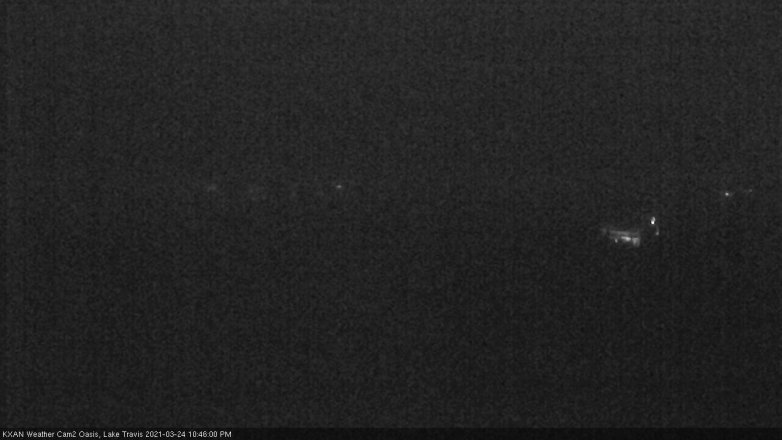 Lake Travis webcam, March 24, 2021 10:45 PM CT