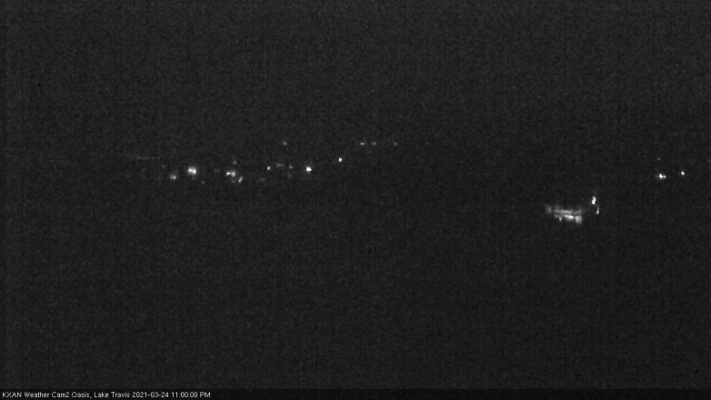 Lake Travis webcam, March 24, 2021 11:00 PM CT