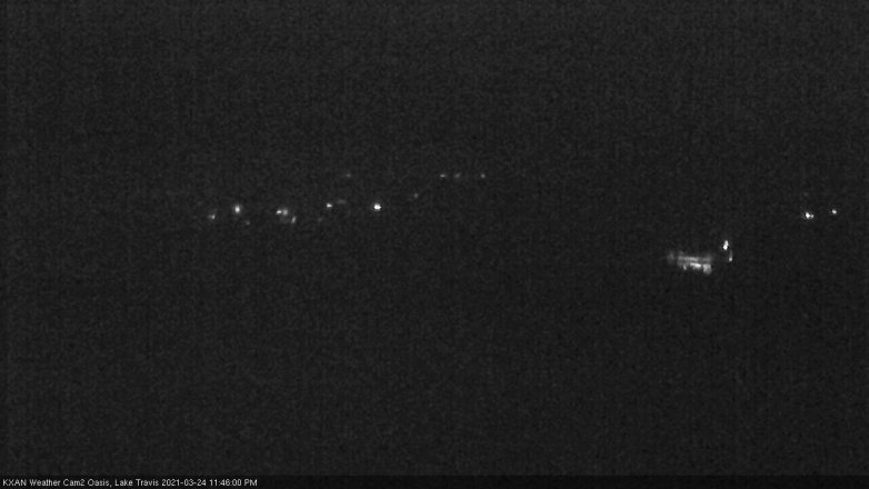 Lake Travis webcam, March 24, 2021 11:45 PM CT