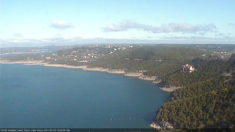 Lake Travis webcam, March 25, 2021 10:00 AM CT