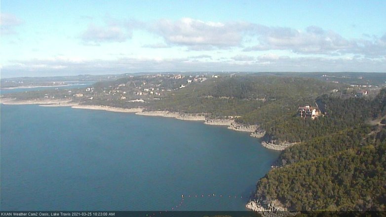 Lake Travis webcam, March 25, 2021 10:25 AM CT