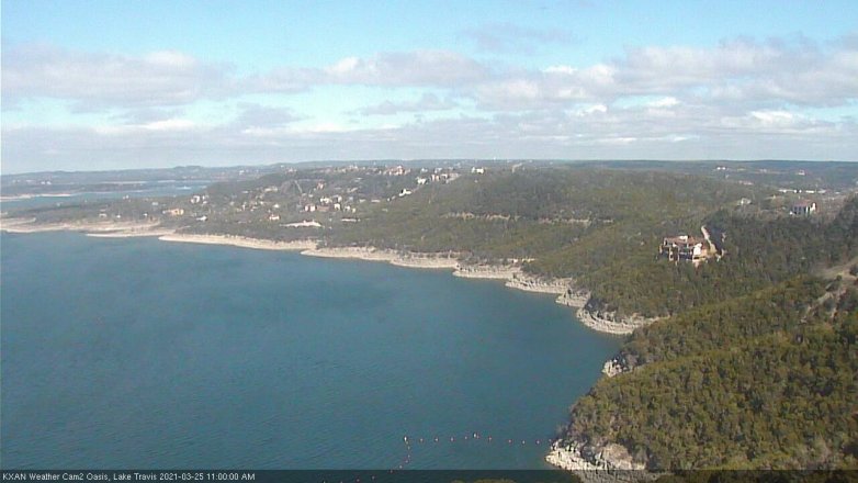 Lake Travis webcam, March 25, 2021 11:00 AM CT