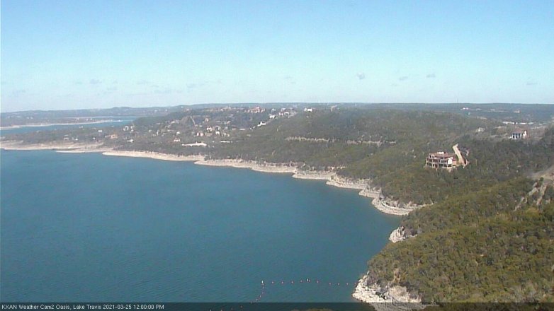 Lake Travis webcam, March 25, 2021 12:00 PM CT