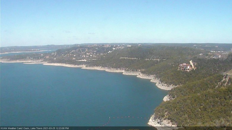 Lake Travis webcam, March 25, 2021 12:25 PM CT