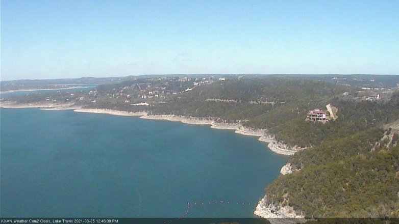 Lake Travis webcam, March 25, 2021 12:45 PM CT