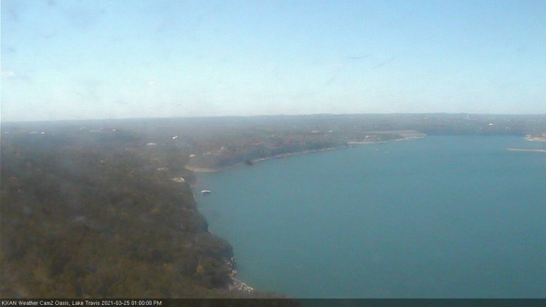 Lake Travis webcam, March 25, 2021 1:00 PM CT