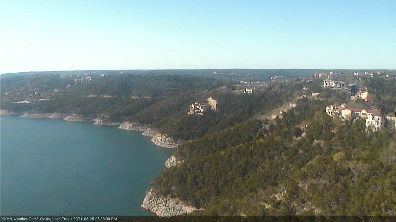 Lake Travis webcam, March 25, 2021 5:25 PM CT