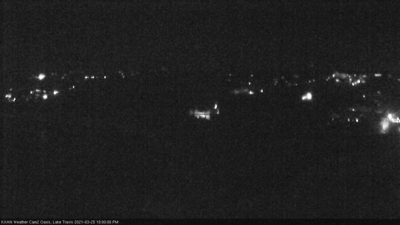 Lake Travis webcam, March 25, 2021 10:00 PM CT