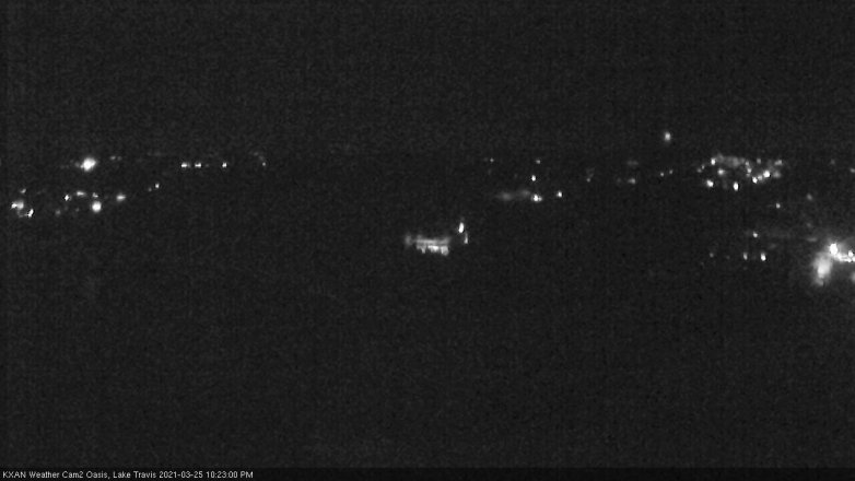 Lake Travis webcam, March 25, 2021 10:25 PM CT