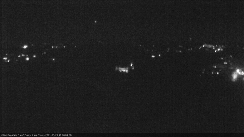 Lake Travis webcam, March 25, 2021 11:25 PM CT