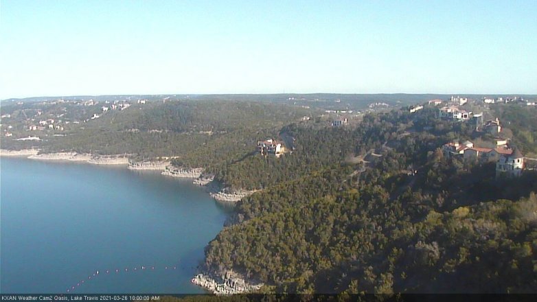 Lake Travis webcam, March 26, 2021 10:00 AM CT
