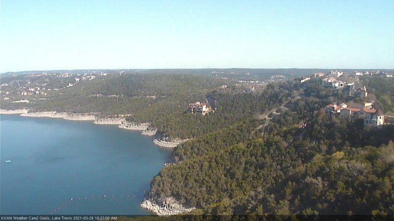 Lake Travis webcam, March 26, 2021 10:25 AM CT