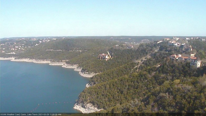Lake Travis webcam, March 26, 2021 11:00 AM CT