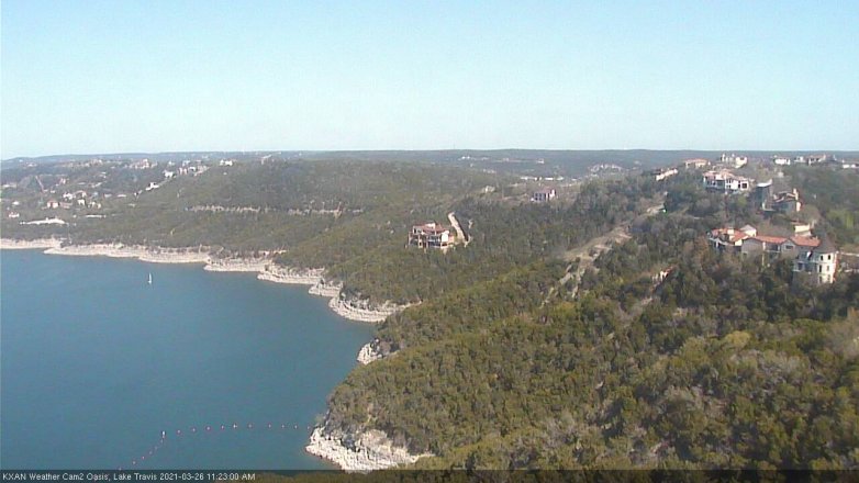 Lake Travis webcam, March 26, 2021 11:25 AM CT