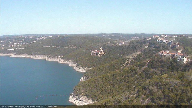 Lake Travis webcam, March 26, 2021 11:45 AM CT