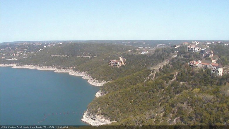 Lake Travis webcam, March 26, 2021 12:25 PM CT
