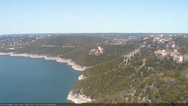 Lake Travis webcam, March 26, 2021 1:25 PM CT