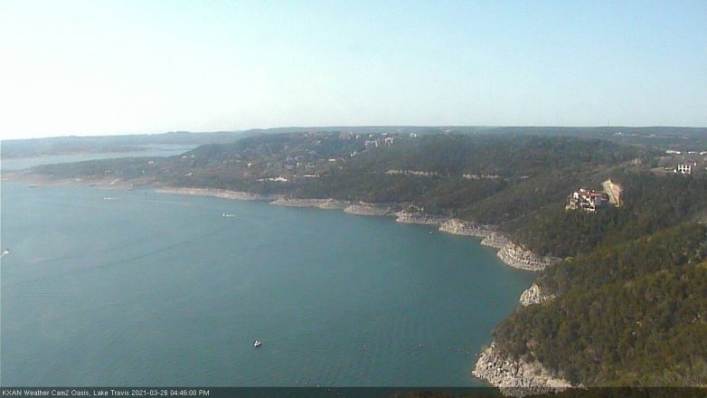 Lake Travis webcam, March 26, 2021 4:45 PM CT