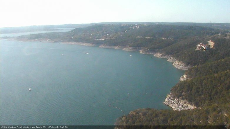 Lake Travis webcam, March 26, 2021 5:25 PM CT