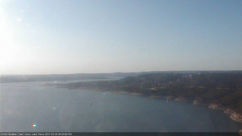 Lake Travis webcam, March 26, 2021 6:00 PM CT