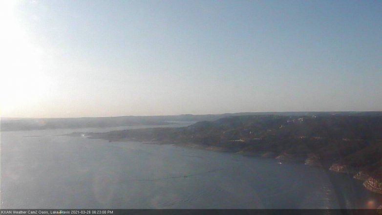 Lake Travis webcam, March 26, 2021 6:25 PM CT