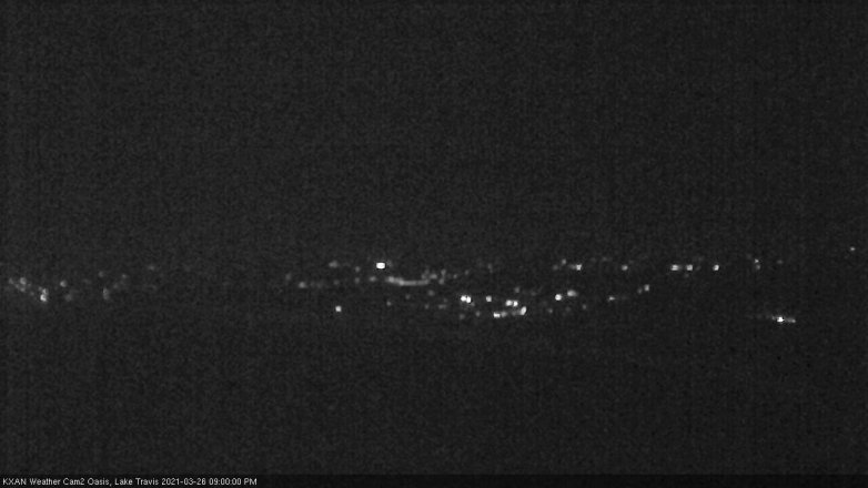 Lake Travis webcam, March 26, 2021 9:00 PM CT