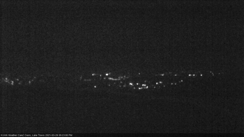 Lake Travis webcam, March 26, 2021 9:25 PM CT