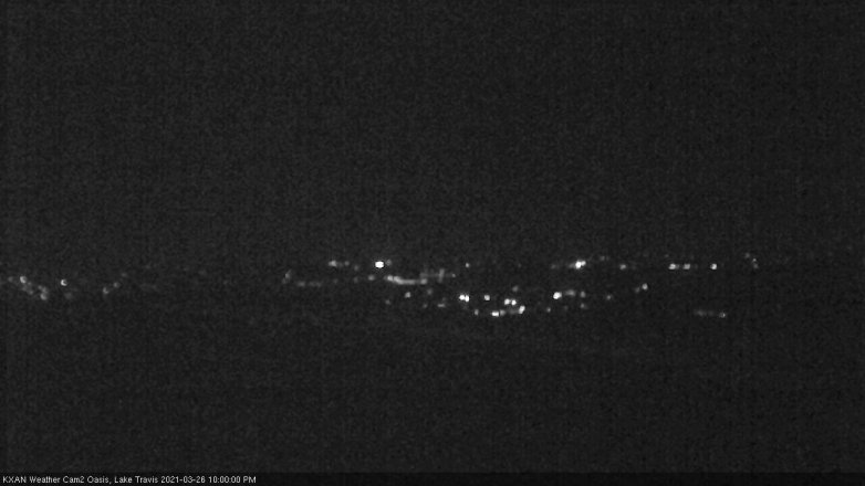 Lake Travis webcam, March 26, 2021 10:00 PM CT