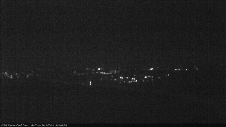 Lake Travis webcam, March 26, 2021 10:45 PM CT