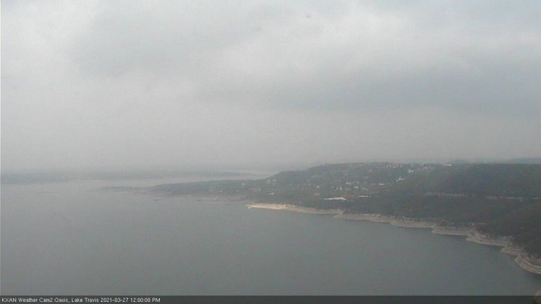 Lake Travis webcam, March 27, 2021 12:00 PM CT