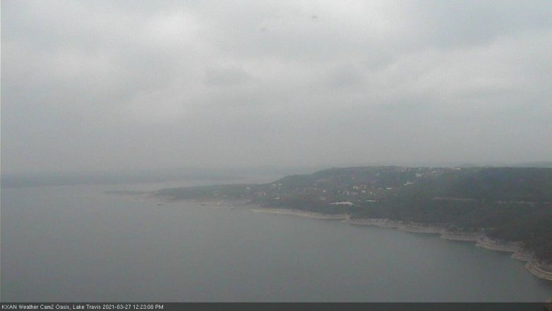 Lake Travis webcam, March 27, 2021 12:25 PM CT