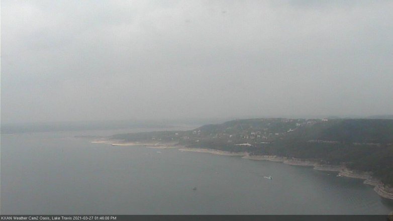 Lake Travis webcam, March 27, 2021 1:45 PM CT