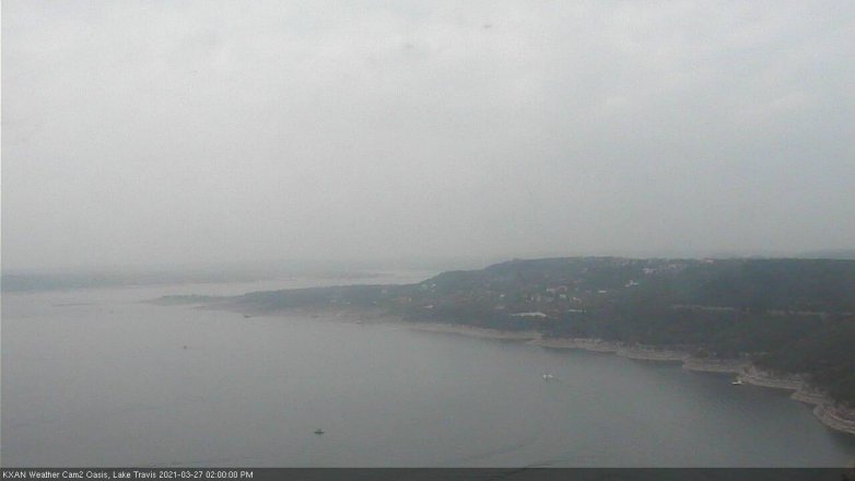 Lake Travis webcam, March 27, 2021 2:00 PM CT