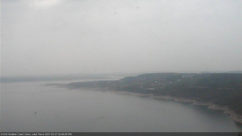 Lake Travis webcam, March 27, 2021 2:45 PM CT
