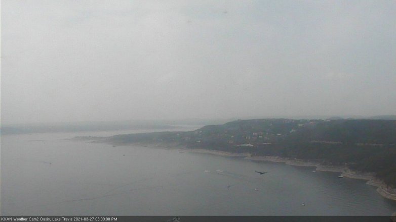 Lake Travis webcam, March 27, 2021 3:00 PM CT