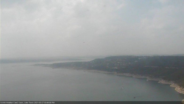 Lake Travis webcam, March 27, 2021 3:45 PM CT