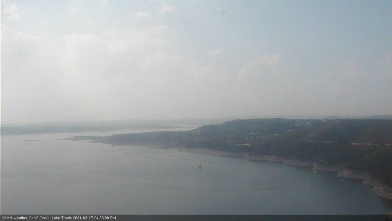 Lake Travis webcam, March 27, 2021 4:25 PM CT