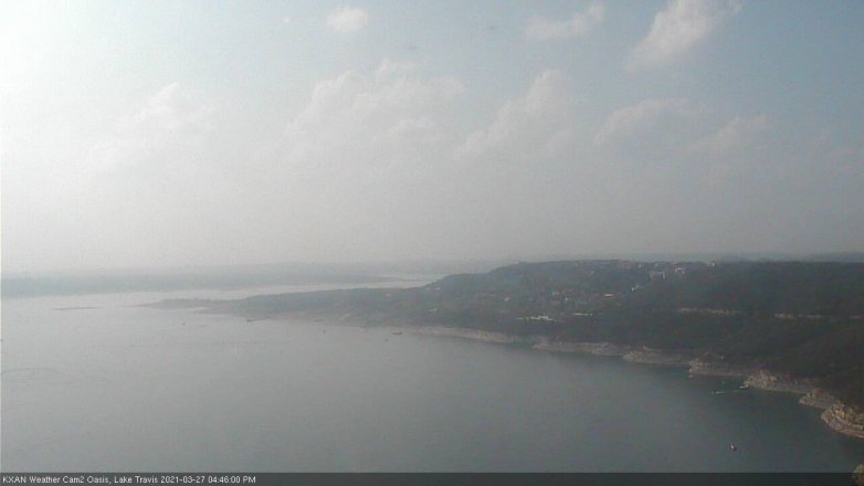 Lake Travis webcam, March 27, 2021 4:45 PM CT