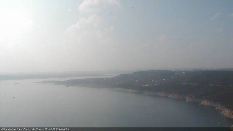 Lake Travis webcam, March 27, 2021 5:00 PM CT