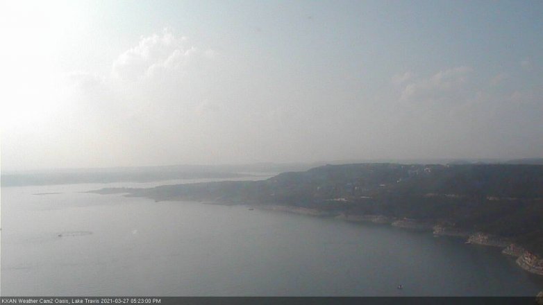 Lake Travis webcam, March 27, 2021 5:25 PM CT
