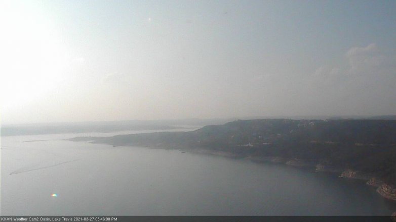 Lake Travis webcam, March 27, 2021 5:45 PM CT