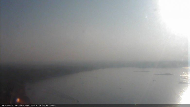 Lake Travis webcam, March 27, 2021 6:25 PM CT