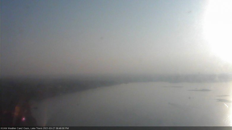 Lake Travis webcam, March 27, 2021 6:45 PM CT