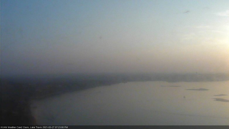 Lake Travis webcam, March 27, 2021 7:25 PM CT