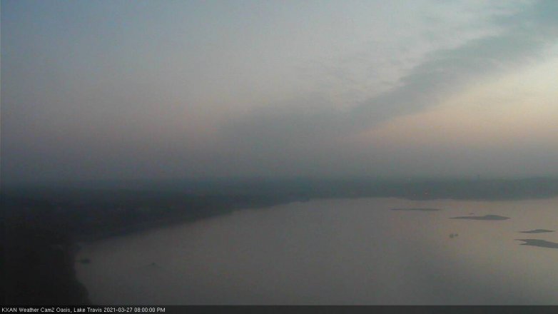 Lake Travis webcam, March 27, 2021 8:00 PM CT