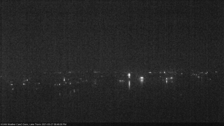 Lake Travis webcam, March 27, 2021 8:45 PM CT