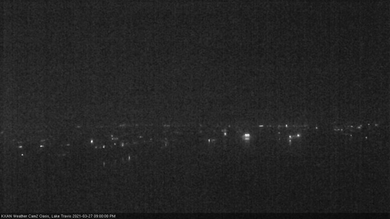 Lake Travis webcam, March 27, 2021 9:00 PM CT