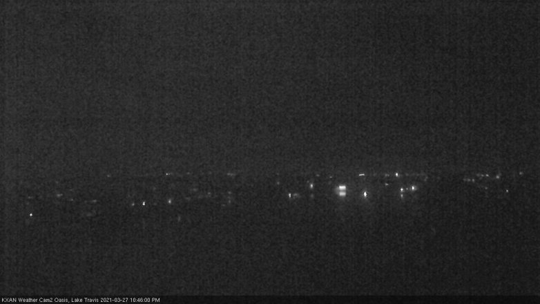 Lake Travis webcam, March 27, 2021 10:45 PM CT