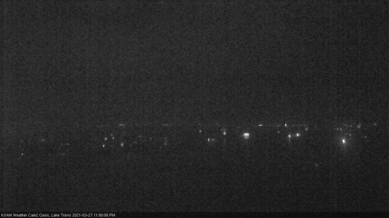 Lake Travis webcam, March 27, 2021 11:00 PM CT